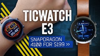 TicWatch E3 Review A Powerful But Plastic 199 Smartwatch [upl. by Airyt]