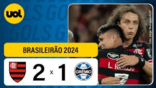 FLAMENGO 2 X 1 GRÊMIO  CAMPEONATO BRASILEIRO 2024 VEJA OS GOLS [upl. by Katti467]