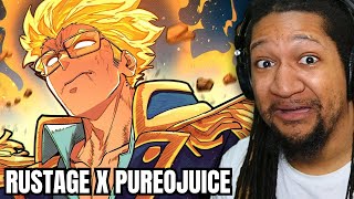 Reacting to RUSTAGE  SUPER SAIYAN ft PureOJuice [upl. by Kirad]