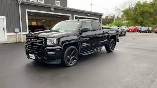 Carfive  Black 2017 Gasoline GMC Sierra 1500 Base Extended Cab 4WD 6ft Bed Pickup Truck [upl. by Fahey221]