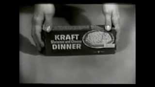 VINTAGE 1958 KRAFT MACARONI amp CHEESE DINNER COMMERCIAL [upl. by Ynnattirb]