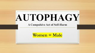 RARE 25  AUTOPHAGY A Compulsive Act of SELFHARM selfharm bodyfocusedrepetitivebehavior BFRBs [upl. by Zahc896]