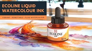 Using Ecoline Liquid Watercolour Inks [upl. by Aspasia]