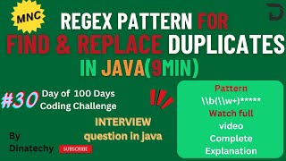 Regex Patter  FampR Consecutive Duplicate words in தமிழ்  Java  Explained  DinaTechy java regex [upl. by Buhler]