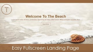 Easy Fullscreen Landing Page With HTML amp CSS [upl. by Glaab]