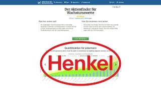 Henkel Aktien  Unterbewertet und kaufenswert [upl. by Gnah]