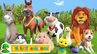 Animal Sound Song  Kindergarten Videos for Children  Cartoons Videos by Little treehouse [upl. by Meeharb]