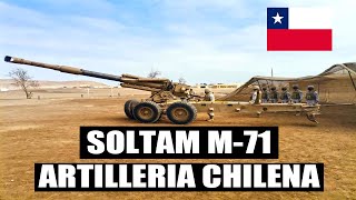 CHILE Soltam M71 155mm Artilleria Chilena [upl. by Natsirc]