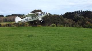 Spectacular Takeoff Oratex covered Bearhawk 4 seater New Zealand [upl. by Aciria]