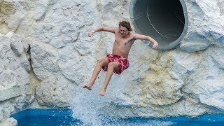 Aquaréna Mogyoród  Drop Slide  Pelican Dive Waterslide Onride POV [upl. by Fredric]