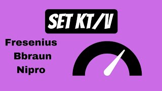 How to Set KTV  OCM data in dialysis machine fresenius  Nipro  Bbraun [upl. by Reckford]