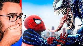 Reacting to SPIDERMAN vs VENOM Fan Movie [upl. by Ardaid152]