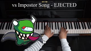 FNF Ejected  EASY Piano Tutorial  vs Impostor Among Us [upl. by Loomis]