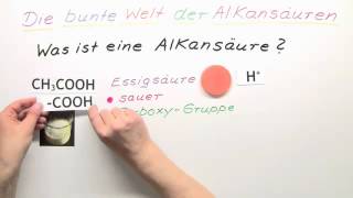 Die Alkansäuren 1 Teil  Chemie  Organische Chemie [upl. by Mariette]