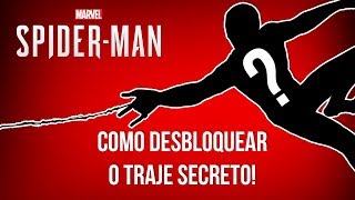 Como Desloquear o Traje SECRETO Spiderman Homem Aranha PS4 [upl. by Spatola]