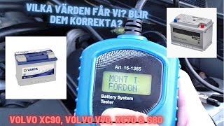 Test På DöttFixat BilBatteriTest Med Batteriet Monterat i BilenBiltemas BatteritestareCTEK 50 [upl. by Dugas]