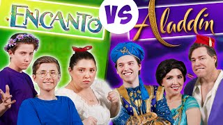 Disney Battle  Encanto vs Aladdin  Sharpe Family Singers 🎤🎵 [upl. by Eulau160]