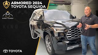 Super Comfortable Armored Vehicle  the Armored 2024 Toyota Sequoia [upl. by Ainuj68]