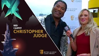 God of War Christopher Judges Red Carpet Interview  BAFTA Games Awards 2019 [upl. by Ravert234]