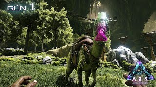 Anormal Parasaur Evcilleştirme  ARK SURVIVAL EVOLVED  ABERRATION  Türkçe  Gün 1 [upl. by Hajidahk]