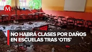 Extienden suspensión de clases en Guerrero tras daños por paso de Otis [upl. by Eisteb]