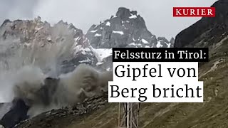 Massiver Felssturz Tiroler Berggipfel bricht [upl. by Kere]