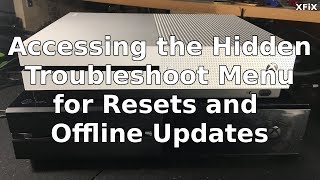 Xbox One Accessing the Hidden Troubleshoot Menu [upl. by Ardin]