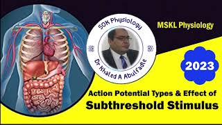 Types of Action Potential amp Effect of Subthreshold Stimulus 122023 by Dr Khaled A Abulfadle [upl. by Judd201]