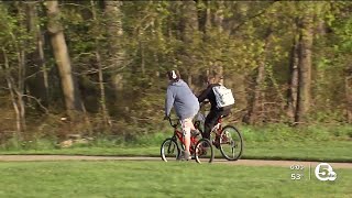 BiketoSchool challenge kicks off in Bay Village [upl. by Ayidan685]