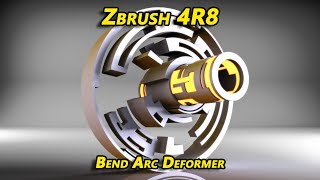 Zbrush 4R8 Bend Arc Deformer [upl. by Renault]