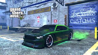 GTA 5  Best Franklins Dodge Charger Car Customization  Bravado Buffalo S [upl. by Alleyn]