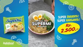 Makan Soto Cuma Rp 2500 Enak amp Bikin Kenyang Yuk Cobain Supermi Rasa Soto [upl. by Nylla463]