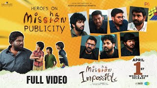 Heroes on Mishan Publicity  Mishan Impossible  Swaroop RSJ  Taapsee Pannu  Matinee Entertainment [upl. by Ydolem]