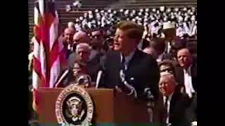 President John F Kennedy delivers his famous quotmoonquot speech at Rice University in Houston [upl. by Gregory]