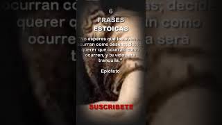 6 FRASES ESTOICAS estoicismo frases filosofia shorts [upl. by Leeland]