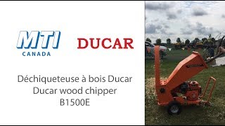 DUCAR B1500E Déchiqueteuse à bois  Wood chipper [upl. by Gitt]