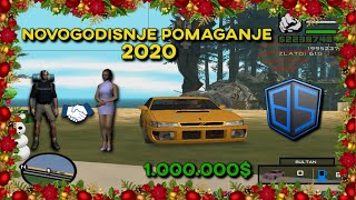 2020 Novogodisnje Pomaganje Turistima Poklonio Sam 1000000  Balkan School SAMP RolePlay [upl. by Daniela638]