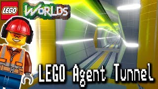 LEGO Agent Tunnel Designing and Building in LEGO Worlds [upl. by Aicinoid]