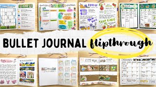 COMPLETED journal flip through 📖 My 18th Bullet Journal [upl. by Corron]