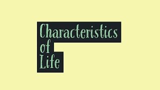 Characteristics of Living ThingsLeaving Cert Biology [upl. by Delwyn]