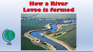 Natural River Levees  How are they formed Labelled diagram and explanation [upl. by Finzer]