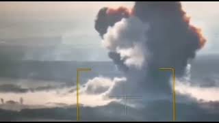 Russian aviation destroys a saltpetre warehouse in the Kursk region with a FAB3000 aerial bomb [upl. by Sidell]