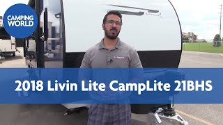 2018 Livin Lite CampLite 21BHS  Travel Trailer  Java amp Blue  RV Review [upl. by Vadnee]