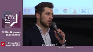 WSD Business Tuscany 2058 Florence Italy  Introduzioni Camille Asmar [upl. by Suaeddaht]