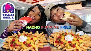 Taco Bell Nacho Supreme Fries Mukbang with Its Darius [upl. by Doner]