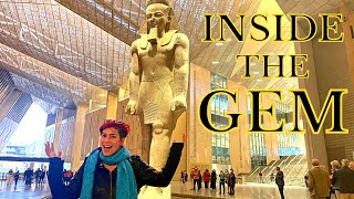 INSIDE the GRAND EGYPTIAN MUSEUM  Egypt Vlog 79  داخل المتحف المصري الكبير [upl. by Rabbaj]