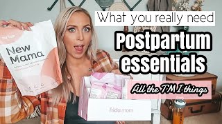 POSTPARTUM ESSENTIALS WHAT YOU REALLY NEED [upl. by Lorre]