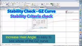 Create Loading Condition  Check Stability  GZ Curve for vessel with SACS Stability [upl. by Analim]