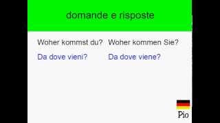 lezione di tedesco online 5  la prima conversazione tedesca [upl. by Aidnahs]