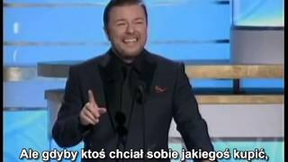 Ricky Gervais hosting the 2010 Golden Globes All of his good bits chained PL [upl. by Anoli21]